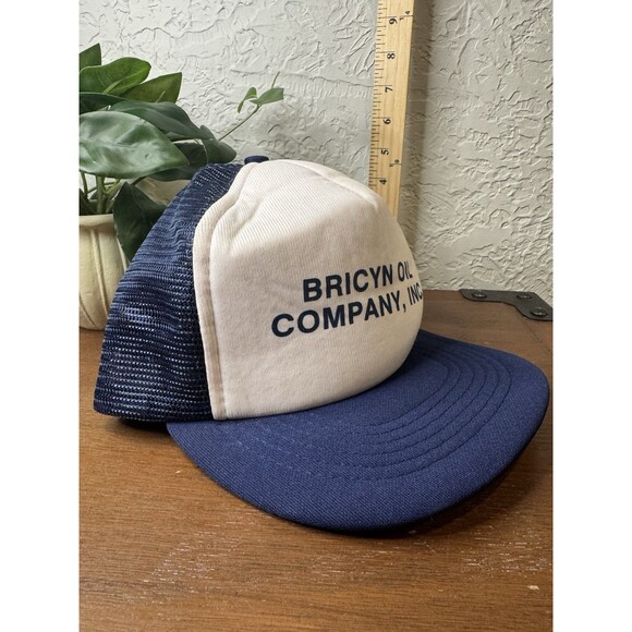 Vintage Bricyn Oil Company Trucker Hat SnapBack Foam Mesh KAP II 80s Niche - Picture 3 of 10
